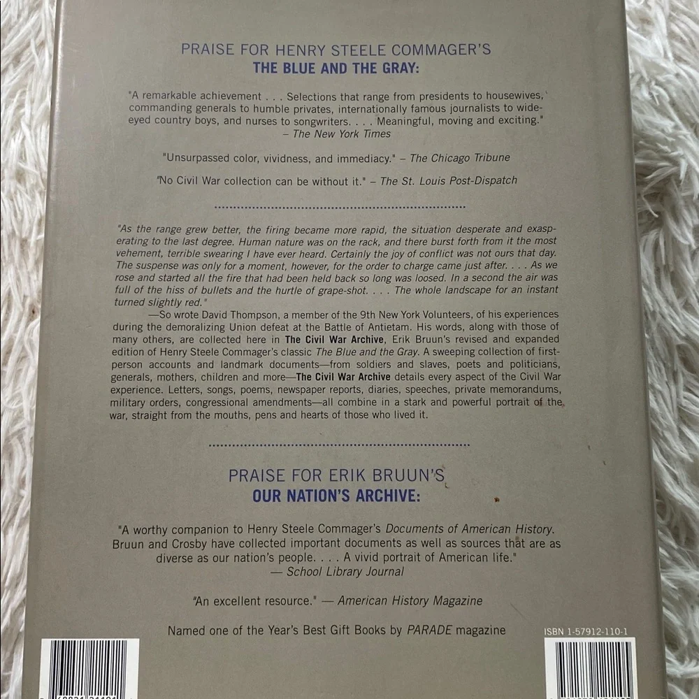 THE CIVIL WAR ARCHIVE History of the Civil War in Documents H S COMMAGER HB EUC